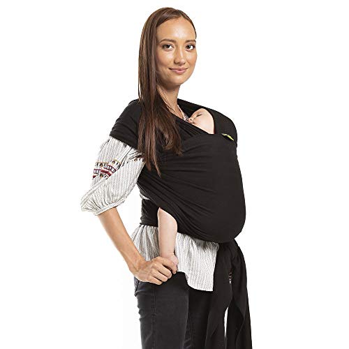 Boba Wrap, Fular Elástico Portabebé Ergonómico - Ideal Porteo Recién Nacidos (Black) Boba Wrap, Fular Elástico Portabebé Ergonómico - Ideal Porteo Recién Nacidos (Black)