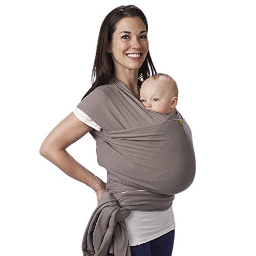 Boba Wrap, Fular Elástico Portabebé Ergonómico - Ideal Porteo Recién Nacidos (Grey)