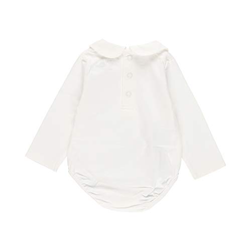 boboli - Body Liso de Bebé | Body Bebé Liso, Talla de 0 Meses | Body Bebé con Corchetes, 100% Algodón | Body Bebé Unisex Recien Nacido | Cuello Alto | Bodies Bebé | Blanco