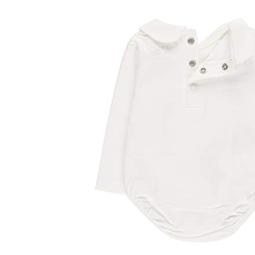 boboli - Body Liso de Bebé | Body Bebé Liso, Talla de 0 Meses | Body Bebé con Corchetes, 100% Algodón | Body Bebé Unisex Recien Nacido | Cuello Alto | Bodies Bebé | Blanco