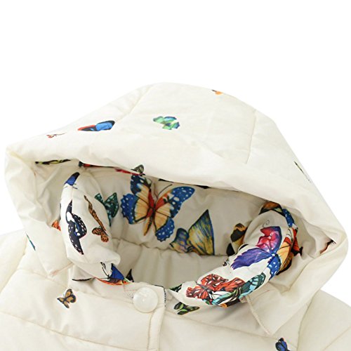 BOBORA Ropa De Invierno Niña De La Mariposa Bebé De Impresión De Dibujos Animados Moda Niña Abrigo De Algodón Engrosamiento Chaqueta BOBORA Ropa De Invierno Niña De La Mariposa Bebé De Impresión De Dibujos Animados Moda Niña Abrigo De Algodón Engrosamiento Chaqueta