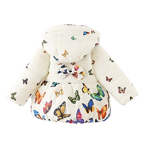 BOBORA Ropa De Invierno Niña De La Mariposa Bebé De Impresión De Dibujos Animados Moda Niña Abrigo De Algodón Engrosamiento Chaqueta BOBORA Ropa De Invierno Niña De La Mariposa Bebé De Impresión De Dibujos Animados Moda Niña Abrigo De Algodón Engrosamiento Chaqueta