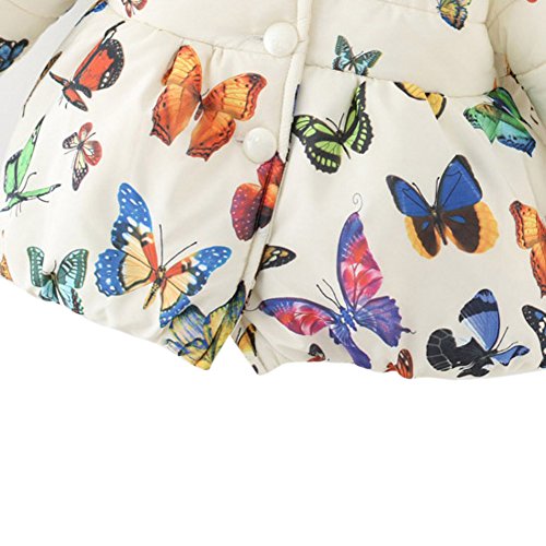 BOBORA Ropa De Invierno Niña De La Mariposa Bebé De Impresión De Dibujos Animados Moda Niña Abrigo De Algodón Engrosamiento Chaqueta BOBORA Ropa De Invierno Niña De La Mariposa Bebé De Impresión De Dibujos Animados Moda Niña Abrigo De Algodón Engrosamiento Chaqueta