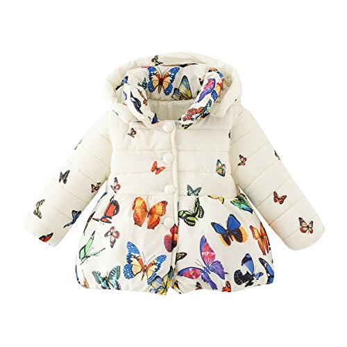 BOBORA Ropa De Invierno Niña De La Mariposa Bebé De Impresión De Dibujos Animados Moda Niña Abrigo De Algodón Engrosamiento Chaqueta BOBORA Ropa De Invierno Niña De La Mariposa Bebé De Impresión De Dibujos Animados Moda Niña Abrigo De Algodón Engrosamiento Chaqueta