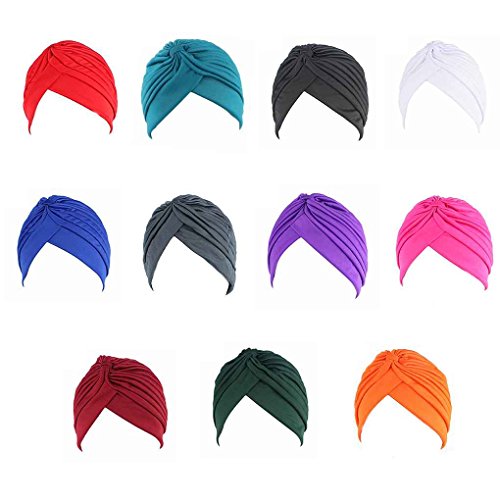 Bobury Cuello pre-Atado de Plumas con Capucha de Chemo para Mujer Capucha de Punto Capucha de Turbante de Sol Bobury Cuello pre-Atado de Plumas con Capucha de Chemo para Mujer Capucha de Punto Capucha de Turbante de Sol
