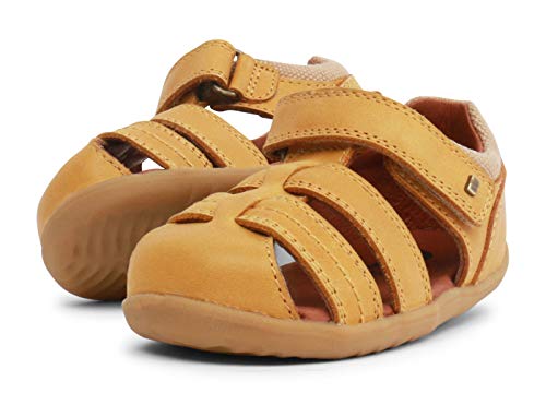 Bobux Step Up Roam Closed Sandal_Primeros Pasos - Sandalias de Playa de bebé niño Bobux de Piel (Chartreuse, Numeric_22)