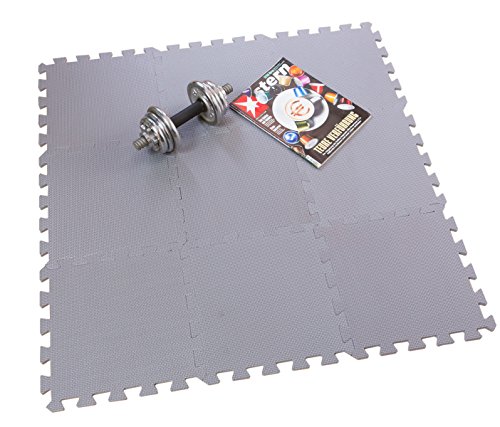 BodenMax CRS804902-3030-18 Tapete colchoneta Protectora de Espuma para Gimnasio Yoga o habitacion de niños 30x30x1 cm 18 Piezas de Color Gris BodenMax CRS804902-3030-18 Tapete colchoneta Protectora de Espuma para Gimnasio Yoga o habitacion de niños 30x30x1 cm 18 Piezas de Color Gris