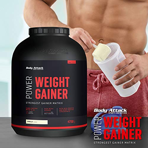 Body Attack Power Weight Gainer 100% de masa de carbohidratos en polvo para desarrollar músculos con proteína de suero de suero de leche (1,5 kg) Body Attack Power Weight Gainer 100% de masa de carbohidratos en polvo para desarrollar músculos con proteína de suero de suero de leche (1,5 kg)