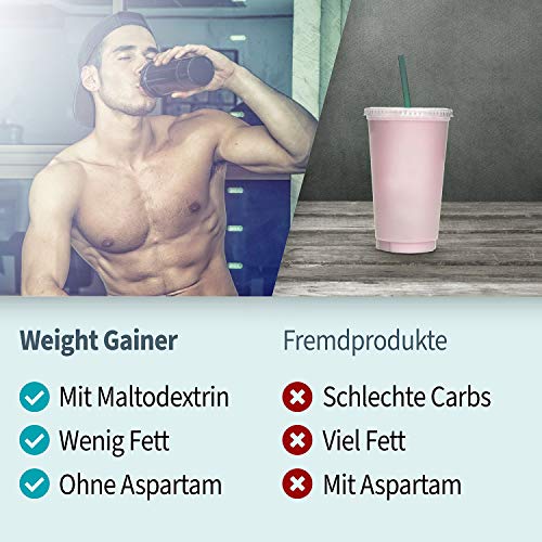 Body Attack Power Weight Gainer 100% de masa de carbohidratos en polvo para desarrollar músculos con proteína de suero de suero de leche (1,5 kg)