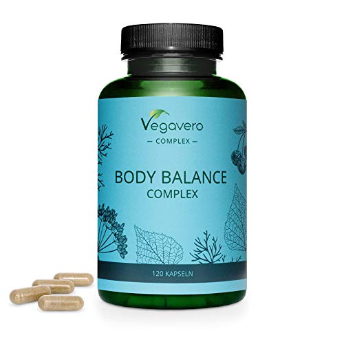Body Balance Vegavero® | Diurético Natural | 100% Vegetal & Sin Aditivos | 120 Cápsulas | Hinojo + Cereza + Abedul + Aesculus Hippocastanum + Urtica Dioica