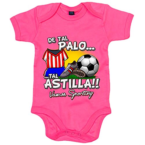 Body bebé De tal palo tal astilla Sporting fútbol - Rosa, 12-18 meses