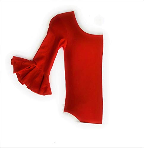 Body de mujer rojo para flamenco y danza (M) Body de mujer rojo para flamenco y danza (M)