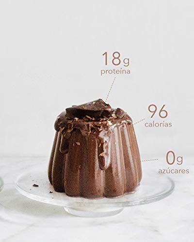 BODY GENIUS Dúo Protein Flan (Chocolate). 2x275g. Preparado en polvo para flan proteico. Con Stevia y Sin Azúcares Ni Polialcoholes Añadidos. Alto en Proteína. Hecho en España.