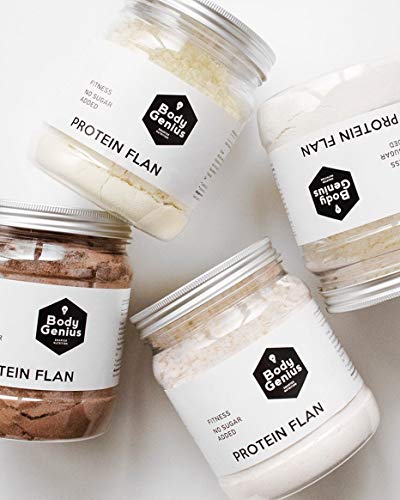 BODY GENIUS Protein Flan (Cookies&Cream). 275g. Preparado en polvo para flan proteico. Con Stevia y Sin Azúcares Ni Polialcoholes Añadidos. Alto en Proteína. Hecho en España. BODY GENIUS Protein Flan (Cookies&Cream). 275g. Preparado en polvo para flan proteico. Con Stevia y Sin Azúcares Ni Polialcoholes Añadidos. Alto en Proteína. Hecho en España.