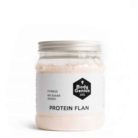 BODY GENIUS Protein Flan (Cookies&Cream). 275g. Preparado en polvo para flan proteico. Con Stevia y Sin Azúcares Ni Polialcoholes Añadidos. Alto en Proteína. Hecho en España.