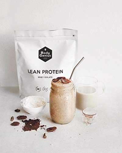 BODY GENIUS Trío Lean Protein (Dulce Cacao + Vainilla + Leche Merengada). 3x500g. Whey Isolate. Proteína en Polvo con Stevia. Vitaminas y Minerales. Hecho en España.