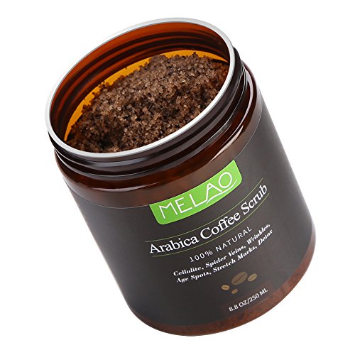 Body Scrub Pure Natural Arabica Coffee Sales del Mar Muerto para una limpieza profunda, hidratante, exfoliante, anticelulítico, reduce las estrías Arrugas Cuidado de la piel