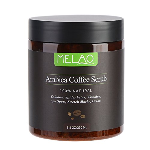 Body Scrub Pure Natural Arabica Coffee Sales del Mar Muerto para una limpieza profunda, hidratante, exfoliante, anticelulítico, reduce las estrías Arrugas Cuidado de la piel