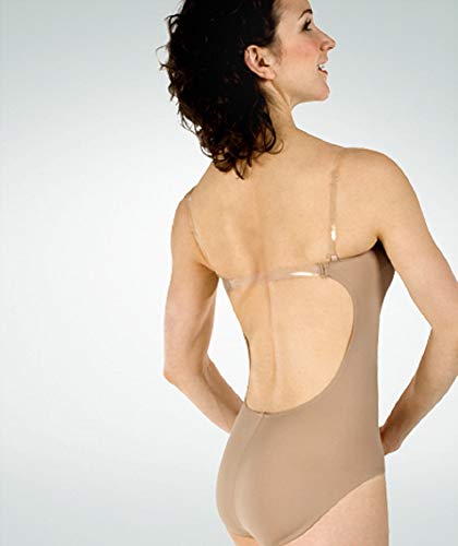 Body Wrappers Maillot 277 de microfibra para mujer, para bailar, ballet y gimnasia, color negro, XL