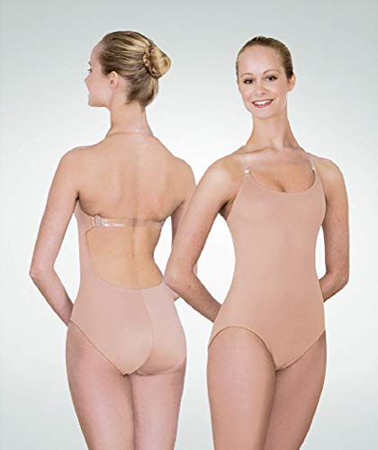 Body Wrappers Maillot 277 de microfibra para mujer, para bailar, ballet y gimnasia, color negro, XL
