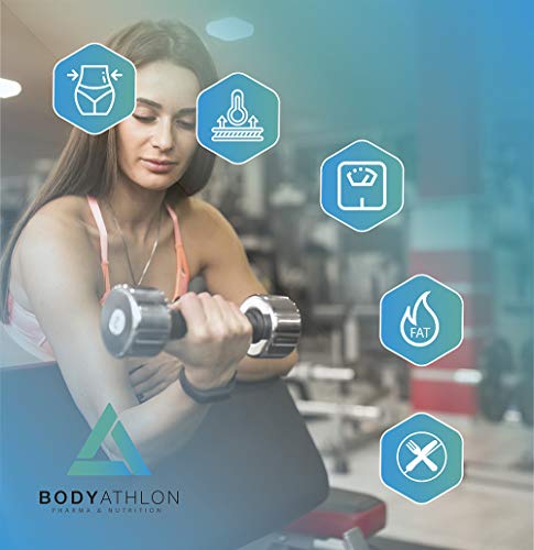 Bodyathlon – Fat Burner– Activador de metabolismo- Quemagrasas termogénico– Tonificador muscular- Efecto saciante- L-Carnitina, Té verde, Frambuesa, Pimienta negra y Vitamina B6 - Producto Vegano