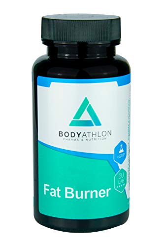 Bodyathlon – Fat Burner– Activador de metabolismo- Quemagrasas termogénico– Tonificador muscular- Efecto saciante- L-Carnitina, Té verde, Frambuesa, Pimienta negra y Vitamina B6 - Producto Vegano