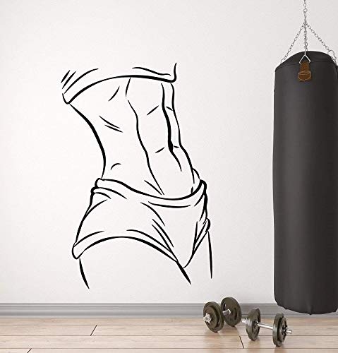 Bodybuilding Gym Vinilo Etiqueta de la pared Belleza Belleza Chica Chica