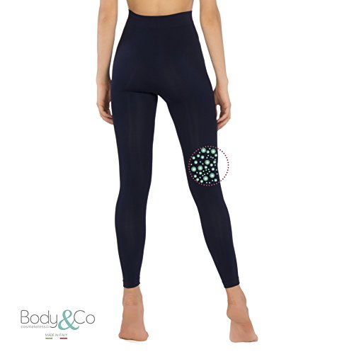 Body&Co Legging Deportivo con microcápsulas Quema Grasas de cafeína Efecto Anti-cansancio Tejido Moldeador quemagrasas anticelulitis