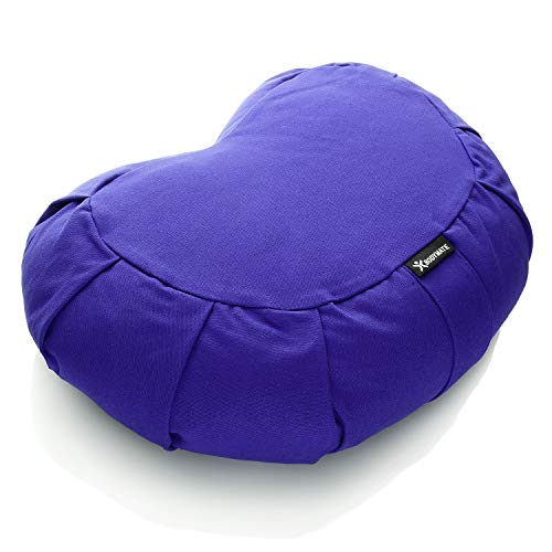 BODYMATE Cojín de Yoga Media Luna 42 cm Largo 30 cm Ancho 15 cm Alto | Relleno de cáscaras de Trigo sarraceno | Funda extragruesa y Lavable en Lavadora de algodón 100% | Cojín de meditación BODYMATE Cojín de Yoga Media Luna 42 cm Largo 30 cm Ancho 15 cm Alto | Relleno de cáscaras de Trigo sarraceno | Funda extragruesa y Lavable en Lavadora de algodón 100% | Cojín de meditación