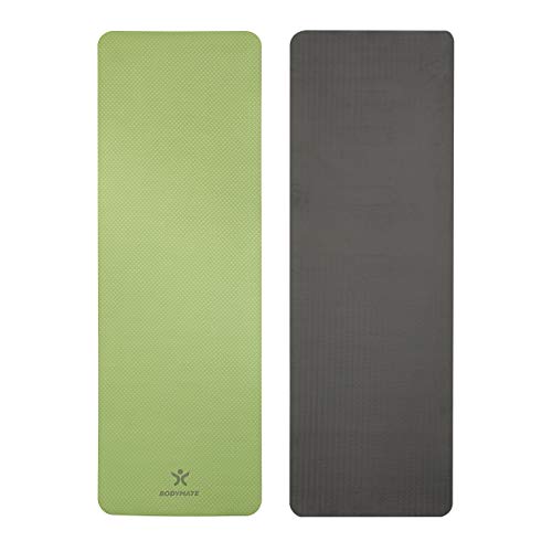 BODYMATE Esterilla de Yoga Premium de TPE | Tamaño 183x61 cm | Grosor 6 mm | Libre de ftalatos, BPA y Metales Pesados | Esterilla para Fitness, Yoga, Pilates, Entrenamiento Funcional BODYMATE Esterilla de Yoga Premium de TPE | Tamaño 183x61 cm | Grosor 6 mm | Libre de ftalatos, BPA y Metales Pesados | Esterilla para Fitness, Yoga, Pilates, Entrenamiento Funcional