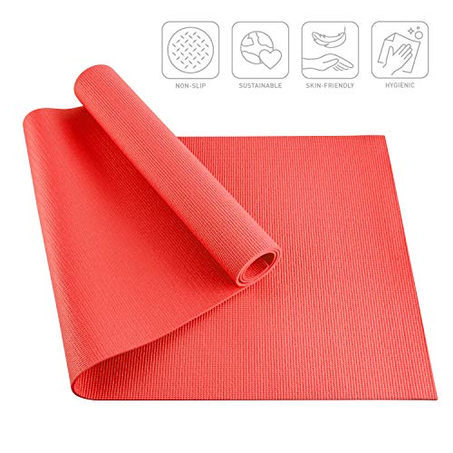 BODYMATE Esterilla de Yoga Universal | Tamaño 183x61 cm | Grosor 5 mm | Libre de ftalatos, BPA y Metales Pesados | Esterilla para Fitness, Yoga, Pilates, Entrenamiento Funcional BODYMATE Esterilla de Yoga Universal | Tamaño 183x61 cm | Grosor 5 mm | Libre de ftalatos, BPA y Metales Pesados | Esterilla para Fitness, Yoga, Pilates, Entrenamiento Funcional