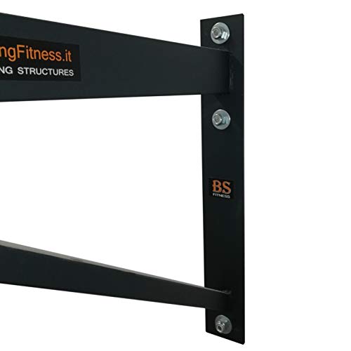 BodyStrongFitness Barra para dominadas de exterior Pullup & Muscleup bíceps - 120 x 90 cm - Made in Italy BodyStrongFitness Barra para dominadas de exterior Pullup & Muscleup bíceps - 120 x 90 cm - Made in Italy