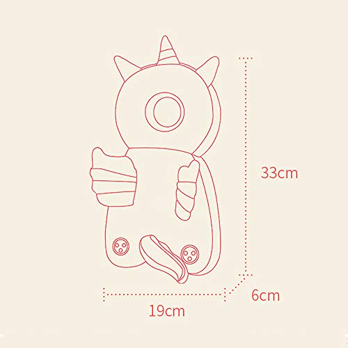 BOI Protector de cabeza de bebé, almohadillas de seguridad ajustables para bebés caminantes, cabeza protectora adecuada para edad 4-24 meses, mariposa BOI Protector de cabeza de bebé, almohadillas de seguridad ajustables para bebés caminantes, cabeza protectora adecuada para edad 4-24 meses, mariposa