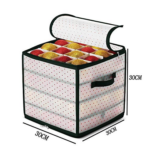 BOIZAN Caja de Almacenamiento para Bolas de Navidad, Bolsa de Almacenamiento con Cremallera Adorno de árbol de Navidad 64 Soporte de Almacenamiento de Bolas de Adornos Saco con Asas (Negro) BOIZAN Caja de Almacenamiento para Bolas de Navidad, Bolsa de Almacenamiento con Cremallera Adorno de árbol de Navidad 64 Soporte de Almacenamiento de Bolas de Adornos Saco con Asas (Negro)