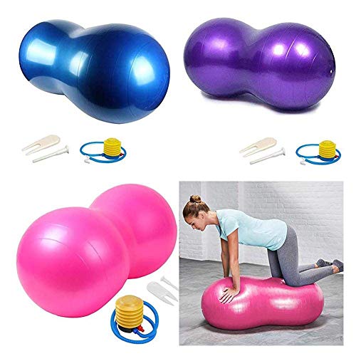 Bola De Terapia De Cacahuete - Bola De Cacahuete Bola Inflable Bola De Ejercicio De Cacahuete Inflación Y Bola De Equilibrio De Maní Grueso, Con Bomba Manual, Utilizada Para Fisioterapia De Yoga