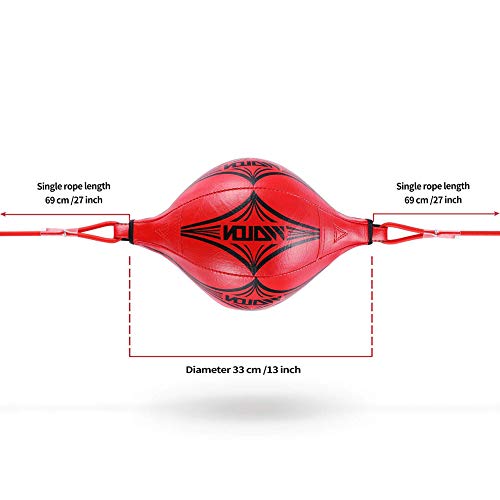 Bola de Velocidad de Boxeo con inflador Gancho de Calabaza Bola de Boxeo de Doble Extremo de Pera para Boxeo Muay Thai Saco de Arena Dodge Saco de Arena