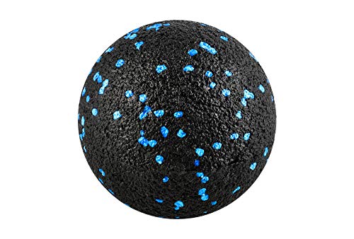 Bola Masaje 8cm Fascia Ball en movimiento de para fisioterapia para la relajación muscular Rehabilitación Adultos y Niños Negro-Azul 7865