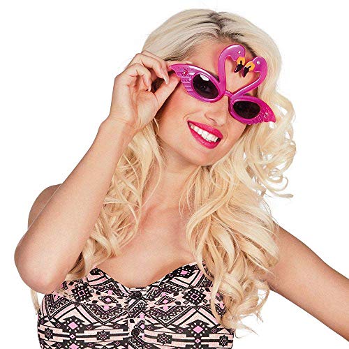 Boland 02579 - Gafas de Flamenco Rosa, Talla única Boland 02579 - Gafas de Flamenco Rosa, Talla única