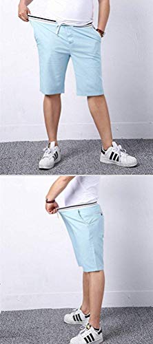 BOLAWOO Pantalones Cortos De Tablero De Ocio Gran De Tamaño Mode De Marca para Hombres Pantalones Cortos De Elasticidad Suelta Moda para Hombres (Color : Blau, Size : 3XL)