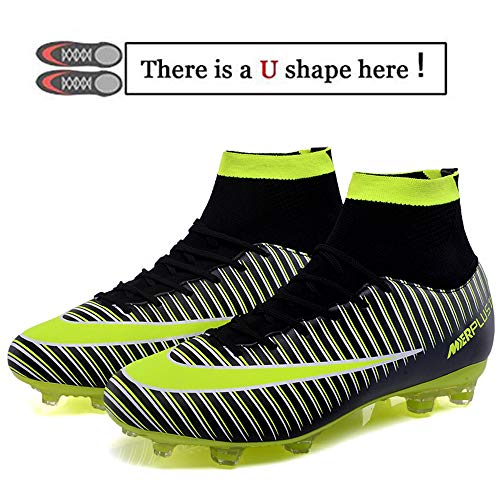 BOLOG Zapatos de Fútbol Hombre Spike Aire Libre Profesionales Atletismo Training Botas de Fútbol Ligero Tacos Futbol Zapatos de Deporte