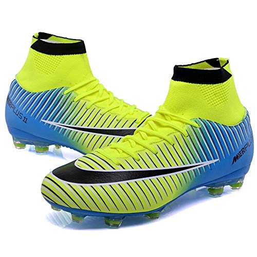 BOLOG Zapatos de Fútbol Hombre Spike Aire Libre Profesionales Atletismo Training Botas de Fútbol Ligero Tacos Futbol Zapatos de Deporte