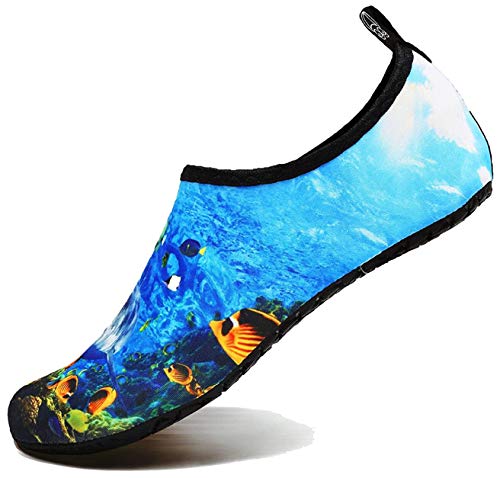 BOLOG Zapatos de Niño Zapatos de Agua de Natación Infantil para Niños Niñas Adolescentes Slip on Suave Descalzo Aqua Calcetines para La Piscina de Playa Surf Yoga Mujeres