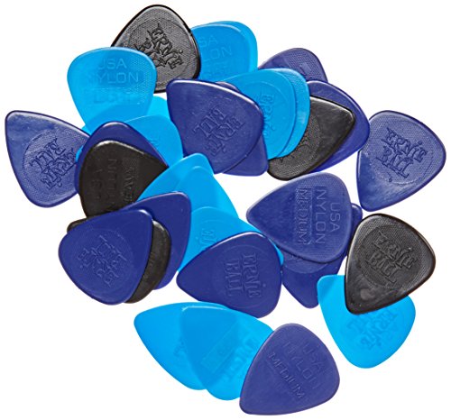 Bolsa de 50 bolsas de nylon de espesor mixto de Ernie Ball (fina, mediana, pesada) Bolsa de 50 bolsas de nylon de espesor mixto de Ernie Ball (fina, mediana, pesada)