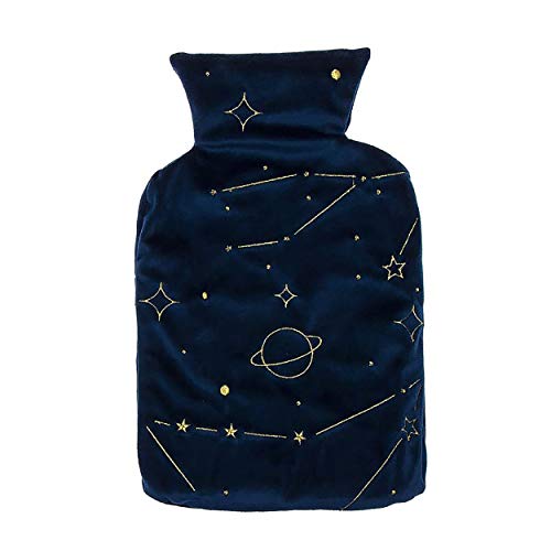 Bolsa de Agua Caliente de Goma, con Funda con Diseño del Zodiaco, Moderno 16x4x17cm 1L - Hogar y Más Bolsa de Agua Caliente de Goma, con Funda con Diseño del Zodiaco, Moderno 16x4x17cm 1L - Hogar y Más