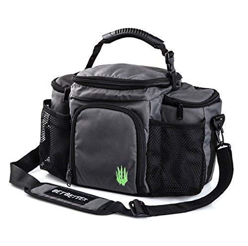 Bolsa de almuerzo aislada para preparación de comidas: grande con 6 compartimentos, con 3 recipientes para comida preparada para llevar, paquete de hielo y correa resistente Bolsa de almuerzo aislada para preparación de comidas: grande con 6 compartimentos, con 3 recipientes para comida preparada para llevar, paquete de hielo y correa resistente