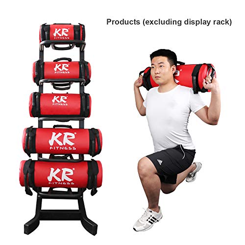 Bolsa de arena para entrenamiento con pesas Bolsas de arena para ejercicios con manijas, ajustable 5/10/15/20/25/30 kg de peso, para Levantar Pesas/Carrera/Hacer Ejercicio/Yoga (rojo, 30kg)