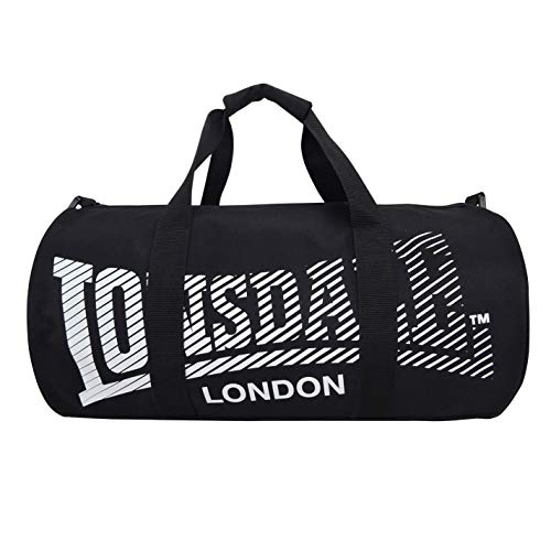 Bolsa de barril negro/blanco para entrenamiento de gimnasio al aire libre, equipo de engranajes de camping, tamaño W52 x H26 x D26 cm Bolsa de barril negro/blanco para entrenamiento de gimnasio al aire libre, equipo de engranajes de camping, tamaño W52 x H26 x D26 cm