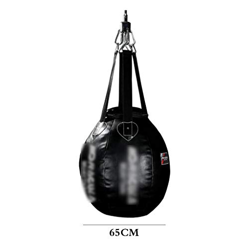 Bolsa de Boxeo Multifuncional balón colgado Saco de Boxeo casero de la Aptitud Bolsa de Boxeo Interior Saco de Arena de Boxeo Sanda Muay Thai (Color : Black, Size : 65 * 65 * 65CM)