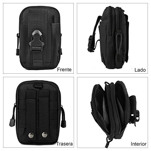 Bolsa de Cintura Táctica de Molle EDC, Bolsa Compacta de Estilo Militar, con Sistema de MOLLE , Riñonera Militar Hombre para Escalada Senderismo Camping Deporte al Aire Libre Bolsa de Cintura Táctica de Molle EDC, Bolsa Compacta de Estilo Militar, con Sistema de MOLLE , Riñonera Militar Hombre para Escalada Senderismo Camping Deporte al Aire Libre