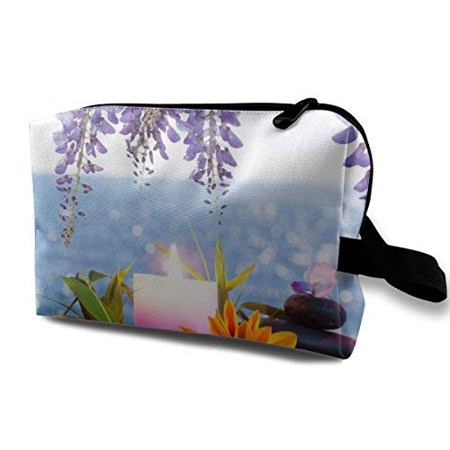 Bolsa de cosméticos, Bolso portátil, glicina, Girasol, bambú, mar, Bolsa de Maquillaje Grande, Monedero, Organizador de cosméticos para Bolsa de cosméticos, Bolso portátil, glicina, Girasol, bambú, mar, Bolsa de Maquillaje Grande, Monedero, Organizador de cosméticos para